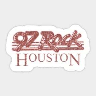 97 Rock Houston 1986 Sticker